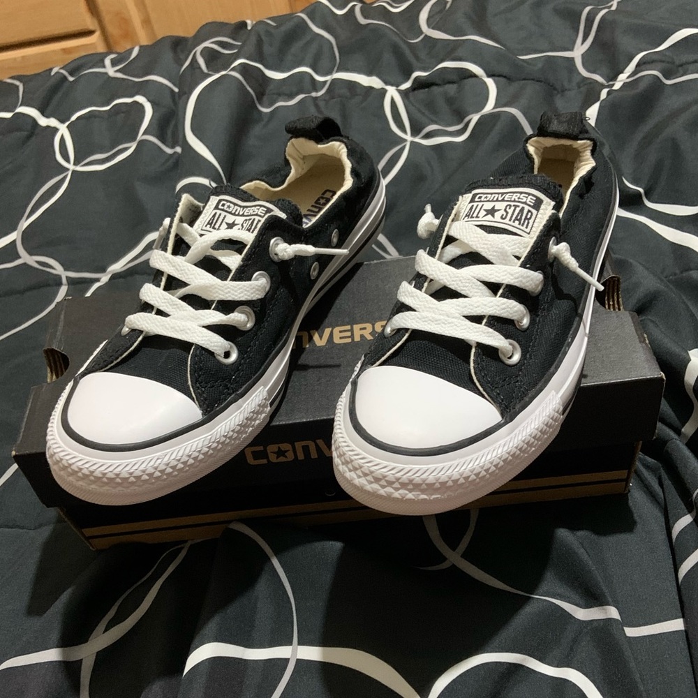 Black slip on Shoreline Converse